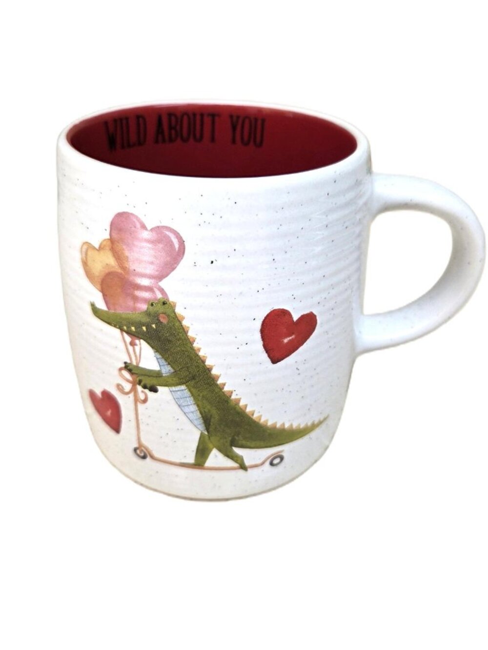 "Wild About You" Alligator with Hearts Mug